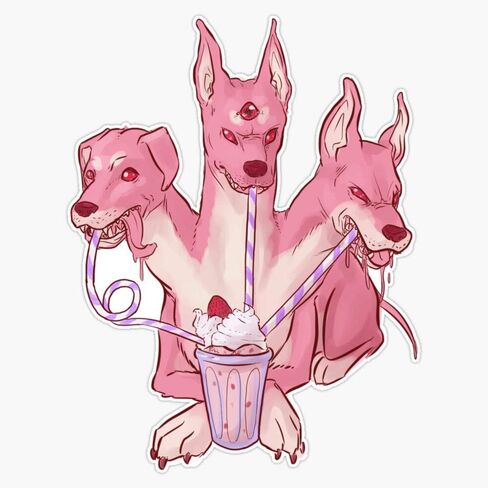 المغناطيس الفراولة Cerberus ملصق مغناطيسي فينيل مقاوم للماء سيارة صائق سيارة 5 " in Saudi Arabia