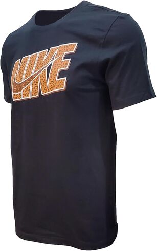 Nike Men's Graphics Logo Sportswear T-Shirt (Medium, Black (Cheetah Brown)) in Saudi Arabia