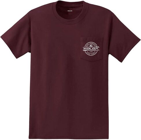 Joe's USA Koloa Surf Pocket Tees قمصان قطنية ثقيلة الوزن ، عادية ، كبيرة وطويلة in Kuwait