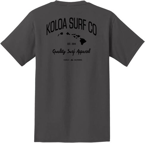 Joe's USA Koloa Surf Pocket Tees قمصان قطنية ثقيلة الوزن ، عادية ، كبيرة وطويلة in Kuwait