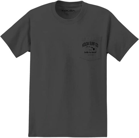 Joe's USA Koloa Surf Pocket Tees قمصان قطنية ثقيلة الوزن ، عادية ، كبيرة وطويلة in Kuwait