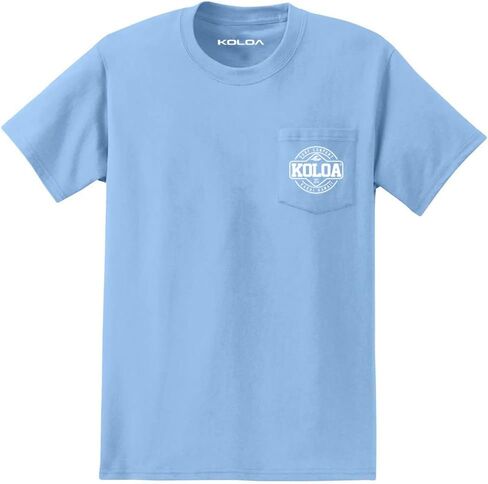 Joe's USA Koloa Surf Pocket Tees قمصان قطنية ثقيلة الوزن ، عادية ، كبيرة وطويلة in Kuwait