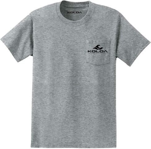 Joe's USA Koloa Surf Pocket Tees Graphic Heavyweight Cotton T-Shirts, Regular, Big & Tall in Saudi Arabia