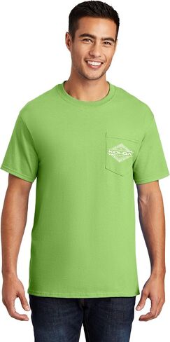 Joe's USA Koloa Surf Pocket Tees قمصان قطنية ثقيلة الوزن ، عادية ، كبيرة وطويلة in Kuwait