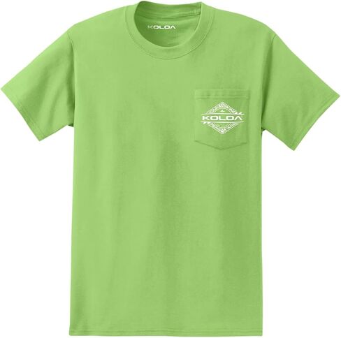 Joe's USA Koloa Surf Pocket Tees قمصان قطنية ثقيلة الوزن ، عادية ، كبيرة وطويلة in Kuwait