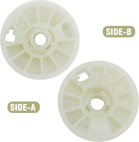 2 Pcs 83471-D4000 Left and Right Rear Window Regulator Drum Gear Spool, Replacement for Hyundai Tucson 2016 2017 2018 2019 2020, Replaces 83481-D4000 in Saudi Arabia