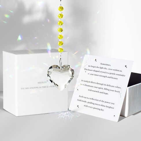 Inspirational Birthday Gifts for Women Best Friends Sisters Mom Bestie Teacher, for mom Crystal Sun Catcher Rainbow Maker in Saudi Arabia