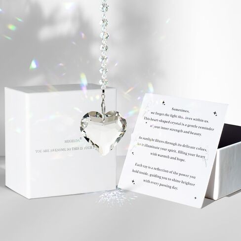 Inspirational Birthday Gifts for Women Best Friends Sisters Mom Bestie Teacher, for mom Crystal Sun Catcher Rainbow Maker in Saudi Arabia