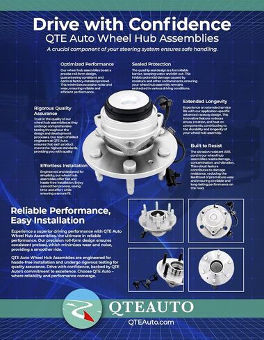 PM Auto Front Wheel Hub Bearings Assembly Replacement For 2007-2013 Chevrolet Silverado 1500 RWD, Wheel Bearing Hubs Pair of 2 in Saudi Arabia