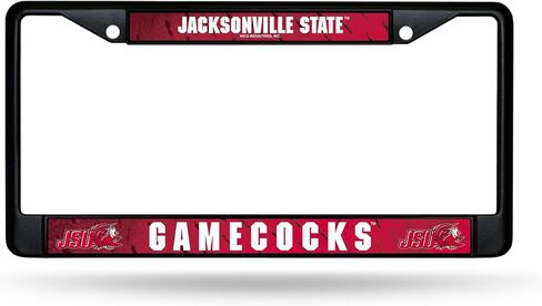Rico Industries NCAA Rutgers Scarlet Knights Standard Black Chrome Frame with Decal Inserts 12" x 6" Car/Truck Auto Accessory in Kuwait