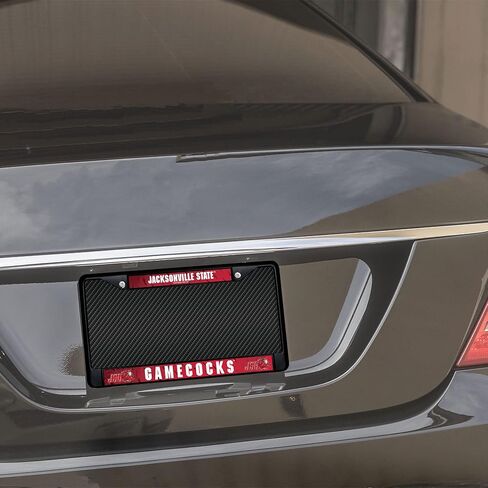 Rico Industries NCAA Rutgers Scarlet Knights Standard Black Chrome Frame with Decal Inserts 12" x 6" Car/Truck Auto Accessory in Kuwait