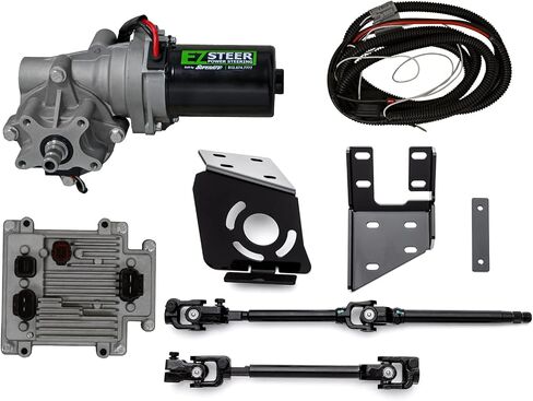 مجموعة Superatv EZ Steer Power Steering For 2021+ Polaris RZR Trail S 1000 Premium/Ultimate - محرك 400 واط - يقلل من جهد التوجيه - مهاوي المدخلات والمخرجات المختومة - صندوق التحكم في ماء Comptact in Saudi Arabia