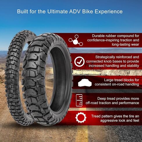 Tusk 2Track Adventure Tire Rear 140/80B-18 (70R) For KTM 690 ENDURO R 2019-2024 in Saudi Arabia