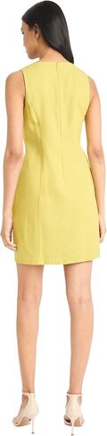 Donna Morgan Women's V-Neck Olciveless A-Line Mini Dress مع TIE Bexial Clod-Solid Rayon Cocktail Cocktail in Saudi Arabia