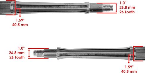 Caltric Rear Wheel Axle Compatible with Suzuki QuadSport LT-Z400 64711-33H00 2009-2014 in Saudi Arabia