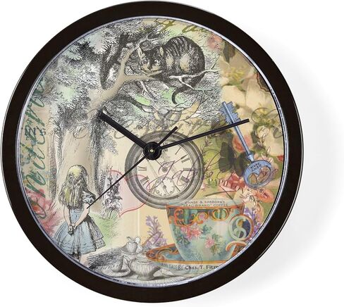 CafePress Cheshire Cat Alice in Wonderland 10" Wall Clock for Livingroom, Kitchen, or Office in Saudi Arabia