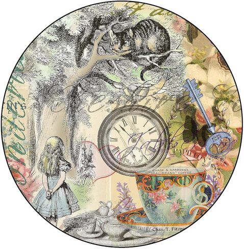 CafePress Cheshire Cat Alice in Wonderland 10" Wall Clock for Livingroom, Kitchen, or Office in Saudi Arabia