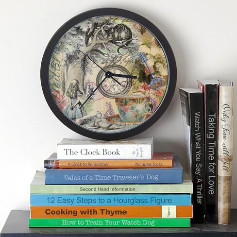 CafePress Cheshire Cat Alice in Wonderland 10" Wall Clock for Livingroom, Kitchen, or Office in Saudi Arabia