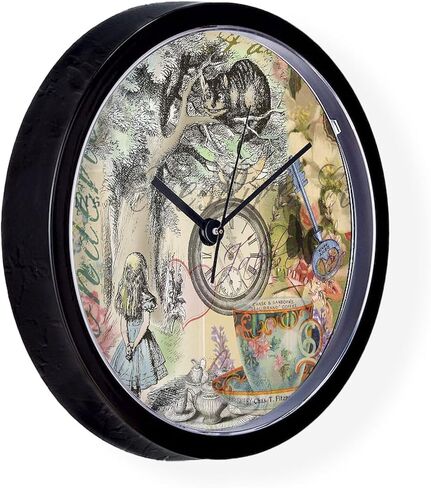 CafePress Cheshire Cat Alice in Wonderland 10" Wall Clock for Livingroom, Kitchen, or Office in Saudi Arabia