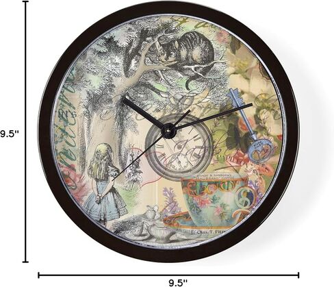 CafePress Cheshire Cat Alice in Wonderland 10" Wall Clock for Livingroom, Kitchen, or Office in Saudi Arabia