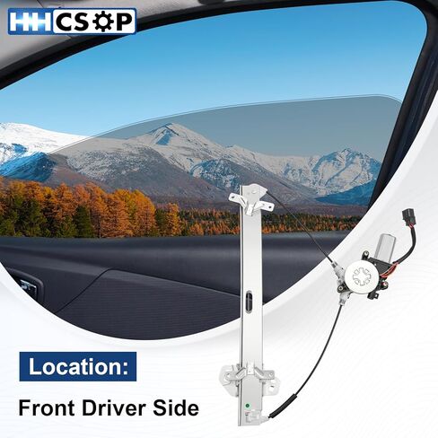 Front Right Passenger Side Power Window Regulator with Motor Replacement for Honda Accord Sedan (4-Door Only) 2003 2004 2005 2006 2007, 741-307 in Kuwait