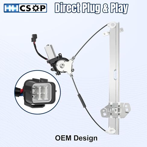 Front Right Passenger Side Power Window Regulator with Motor Replacement for Honda Accord Sedan (4-Door Only) 2003 2004 2005 2006 2007, 741-307 in Kuwait