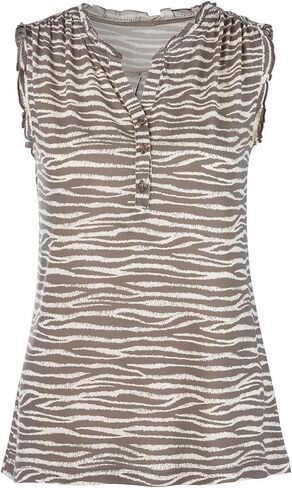 LASCANA Women's Ruffle Detail Tank Top in Saudi Arabia