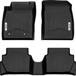 OEDRO Floor Mats Floor Liner Fit for 2018-2022 Ford EcoSport (US Model Only), 1st and 2nd Row: Front & Rear Full Set, Black TPE All Weather Guard in Saudi Arabia