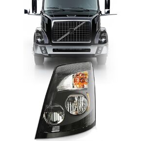 Kuafu LED المصباح الأمامي يمينًا متوافقًا مع 2004-2018 Volvo VNL VNX VNM مصباح مصباح الأمامي الأمامي مع بديل على جانب الركاب من لمبة 82329592 82329127 22141268 in Kuwait