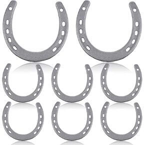 8 Pcs Cast Iron Horseshoe, Cast Iron Horseshoe Wall Decor for Good Lucky in Kuwait