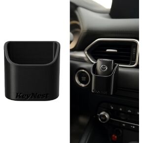 Keynest Key Fob Holder for Car Dashboard ، Easy Key Access ، منظم السيارات ، إكسسوارات السيارة الداخلية ، جبل المفاتيح ، غطاء مفتاح FOB ، Made (الأصلي) - [أسود] in Kuwait
