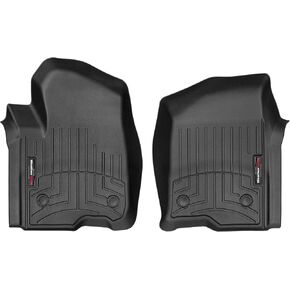 Weathertech Custom Fitliners Floirlers for Silverado 1500 Ltd ، Sierra 1500 ، Sierra 1500 Limited ، Sierra 2500HD/3500HD ، Silverado 2500HD/3500HD ، Silverado 1500-1ST ROW (4414361) ، Black in Saudi Arabia