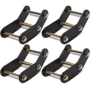 GRAND ORANGE 2" Shackle Relocation Lift Kit, Front and Rear, Compatible with Jeep Wrangler YJ 4WD 2WD 1987-1995, 4Pcs Black 2 Inch Shackle Leveling Lift Kit in Kuwait
