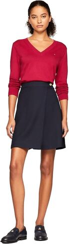 Tommy Hilfiger Women's Classic Fit Lightweight V-Neck Sweater in Saudi Arabia