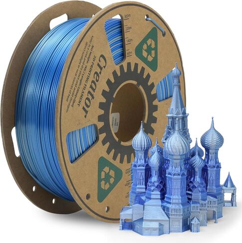 خيوط طابعة PLA ثلاثية الأبعاد عالية السرعة من Creator 1.75 مم، PLA سريع لطباعة عالية السرعة بحد أقصى 500 مم/ثانية، صلابة عالية، دقة الأبعاد، خيوط طباعة ثلاثية الأبعاد عالية السيولة 1 كجم بكرة (أحمر ياقوتي) in Kuwait