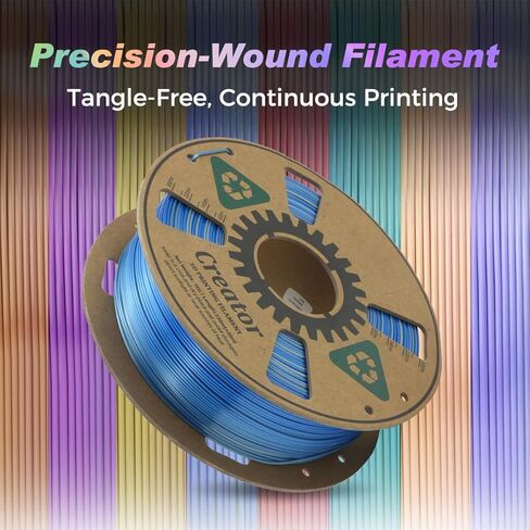 خيوط طابعة PLA ثلاثية الأبعاد عالية السرعة من Creator 1.75 مم، PLA سريع لطباعة عالية السرعة بحد أقصى 500 مم/ثانية، صلابة عالية، دقة الأبعاد، خيوط طباعة ثلاثية الأبعاد عالية السيولة 1 كجم بكرة (أحمر ياقوتي) in Kuwait