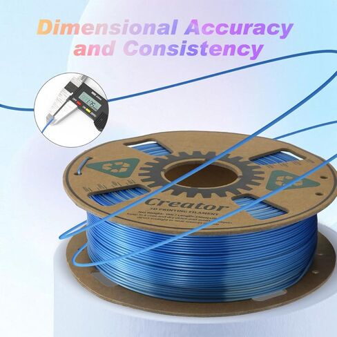 خيوط طابعة PLA ثلاثية الأبعاد عالية السرعة من Creator 1.75 مم، PLA سريع لطباعة عالية السرعة بحد أقصى 500 مم/ثانية، صلابة عالية، دقة الأبعاد، خيوط طباعة ثلاثية الأبعاد عالية السيولة 1 كجم بكرة (أحمر ياقوتي) in Kuwait