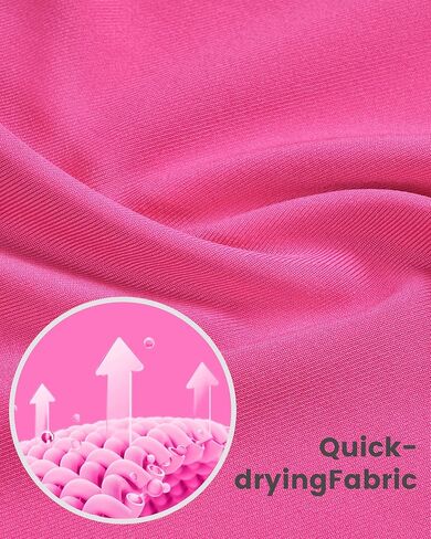 قمصان Auranso للفتيات بأكمام طويلة، 3 قطع من القمصان الرياضية سريعة الجفاف للفتيات باللون الأسود والأبيض والأحمر الوردي 9-10 سنوات in Kuwait