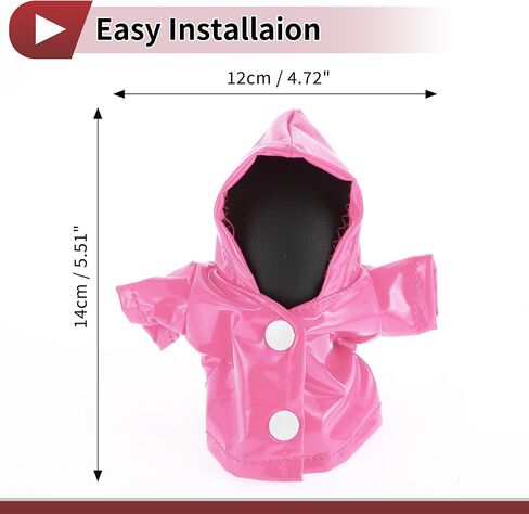 1 Pc Gear Shift Knob Cover Stick Shifting Handle Protector Hoodie Style Pink Faux Leather in Saudi Arabia
