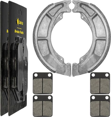Caltric Front Brake Pads And Rear Brake Shoes Compatible with Suzuki Lt-F250 Ozark 250 2002-2006 in Saudi Arabia