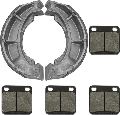 Caltric Front Brake Pads And Rear Brake Shoes Compatible with Suzuki Lt-F250 Ozark 250 2002-2006 in Saudi Arabia