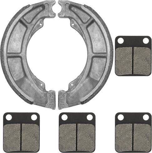 Caltric Front Brake Pads And Rear Brake Shoes Compatible with Suzuki Lt-F250 Ozark 250 2002-2006 in Saudi Arabia