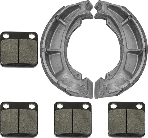 Caltric Front Brake Pads And Rear Brake Shoes Compatible with Suzuki Lt-F250 Ozark 250 2002-2006 in Saudi Arabia