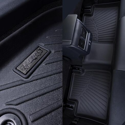 حصيرة أرضية لـ Chevy Chevrolet Tahoe & GMC Yukon 7Seat (وليس XL) 2015-2020 و Cargo Mat مع حماية مسند الظهر TPE جميع بطانات حماية الطقس وبطانات البضائع in Kuwait