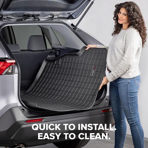 Weathertech Cargo Trunk Liner لـ Escalade ESV ، Suburban ، Yukon XL - خلف الصف الثالث (40678) أسود in Kuwait