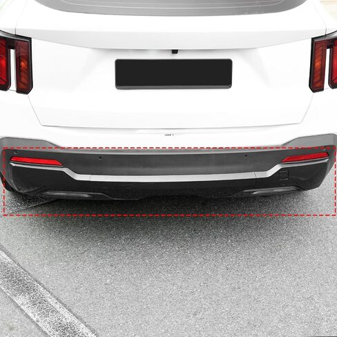 youtoocar 7pcs غطاء الشفاه الأمامي والخلفي مقطوعة متوافقة مع kia sorento 2024-2025 الملحقات (أسود لامع) in Saudi Arabia