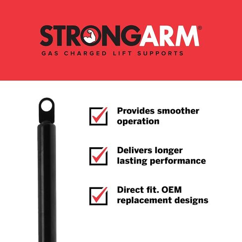 Strongarm E6304 (6304), 13 Inch Extended Length, Hood Lift Support, Pack of 1, Compatible with 2005-2010 Jeep Grand Cherokee in Saudi Arabia