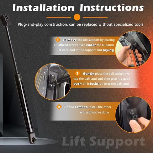 26.67 in 2Pcs Liftgate Lift Support Tailgate Hatch Struts Gas Spring Shocks Rod Compatible with Volkswagen 2012-2019 Beetle Replaces # 5C5827550J 5C5827550A 5C5827550D (Note : Both w/or w/o Spoiler) in Saudi Arabia
