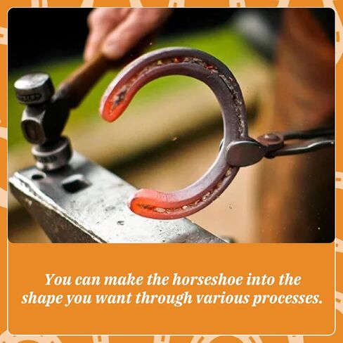 8 Pcs Cast Iron Horseshoe, Cast Iron Horseshoe Wall Decor for Good Lucky in Kuwait