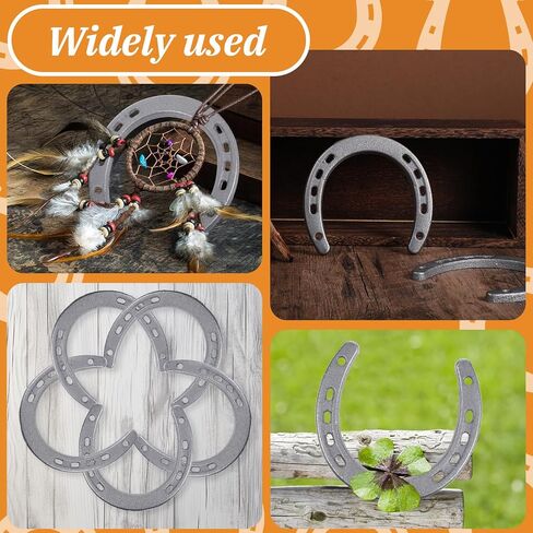 8 Pcs Cast Iron Horseshoe, Cast Iron Horseshoe Wall Decor for Good Lucky in Kuwait